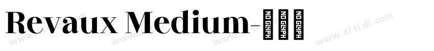 Revaux Medium字体转换
